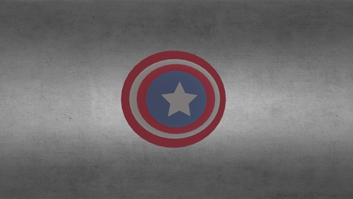 CAPTAIN AMERICA SHIELD 3D Model