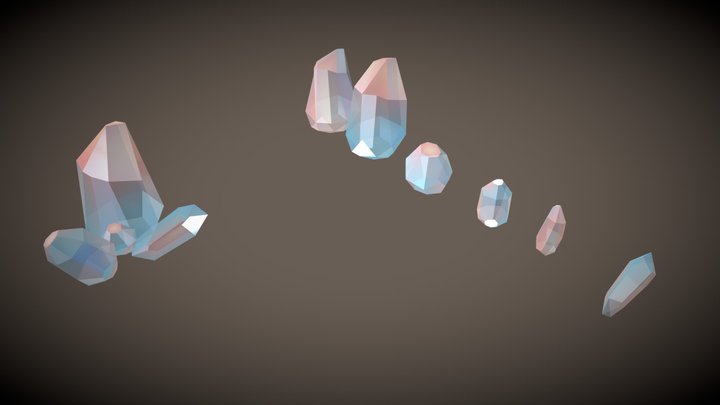 【Free Download】Low Poly Crystal 3D Model