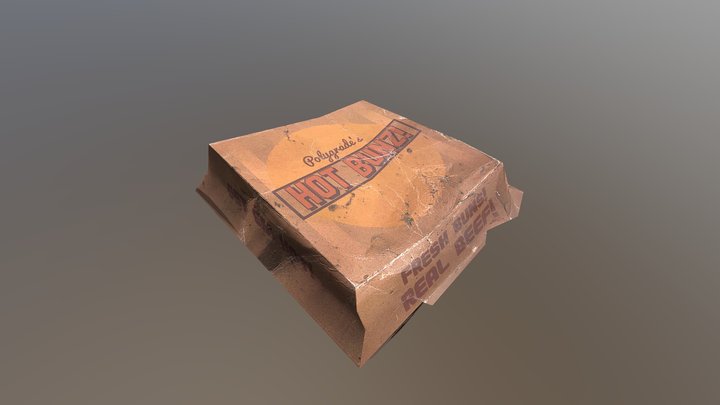 Burger box from Quixel Bridge 3D Model