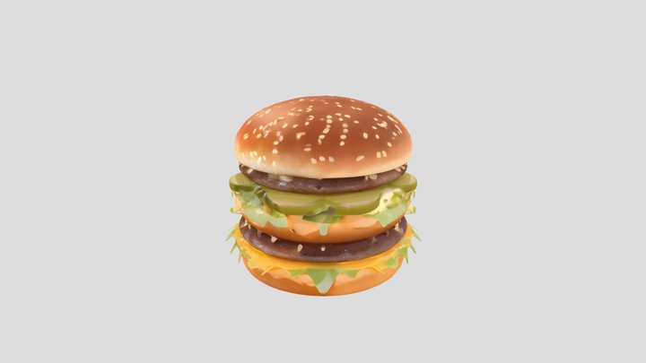 Big Mac burger 3D Model
