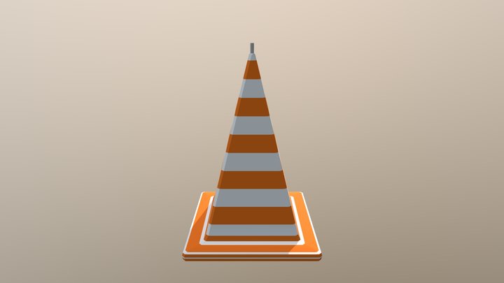 Traffic Cone 3D Model