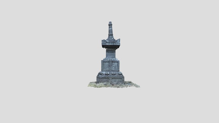 鎌倉極楽寺無銘宝篋印塔 3D Model