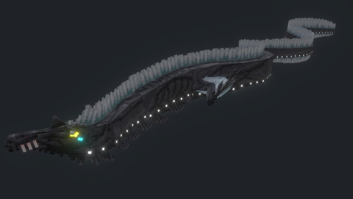 Deep Sea Serpent 3D Model