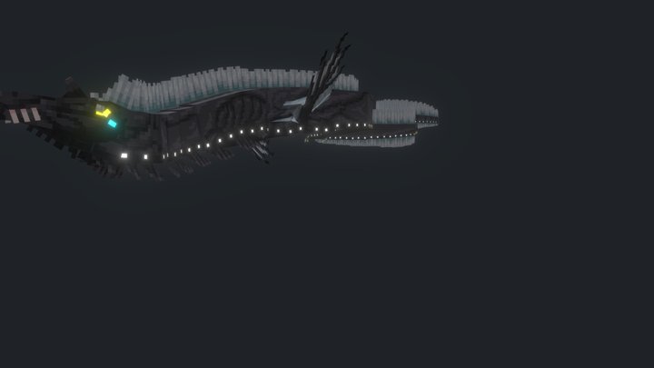 Deep Sea Serpent 3D Model
