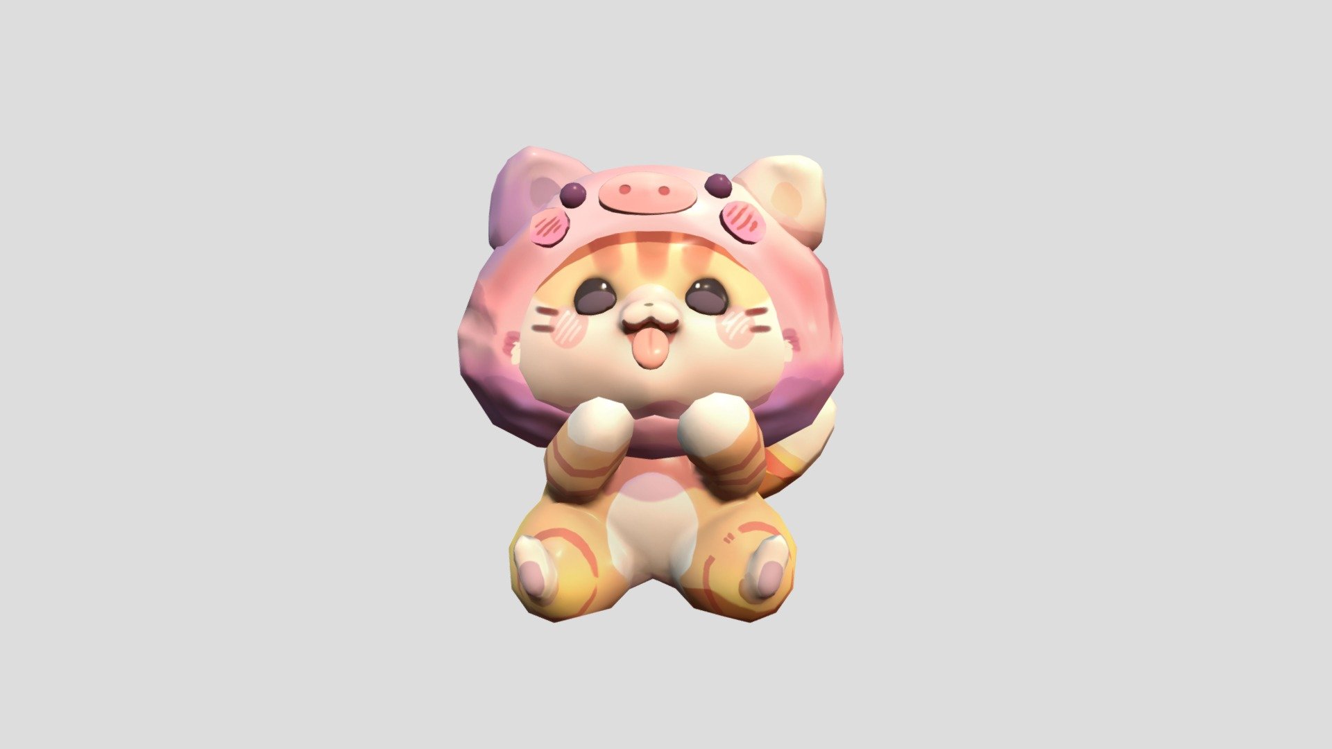 Cute Cat - 3D model by davidmaluf [bdd3fca] - Sketchfab