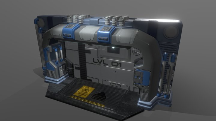scifi door 3D Model