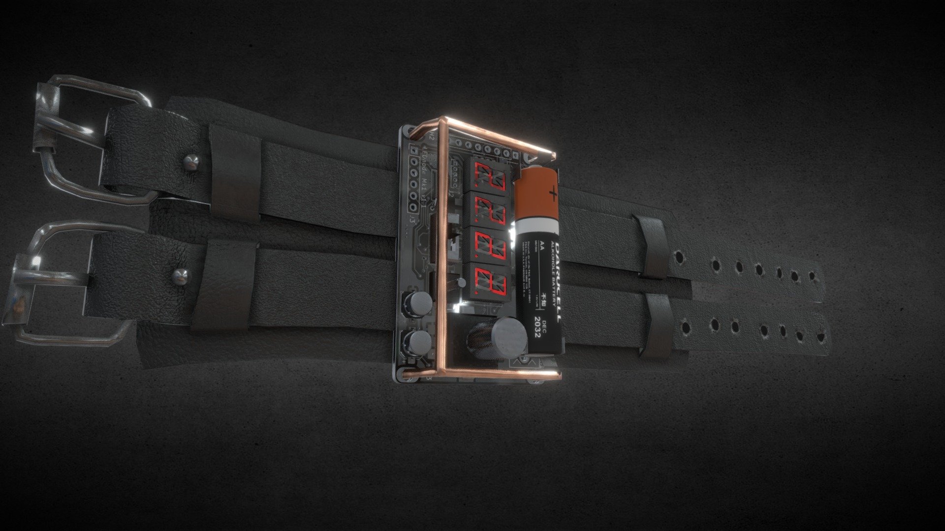 Vintage Clock (Blender+KiCad) — Sketchfab embed 3D viewer