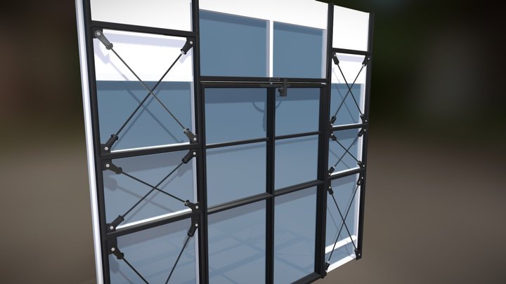Mechanical Door 3D Model