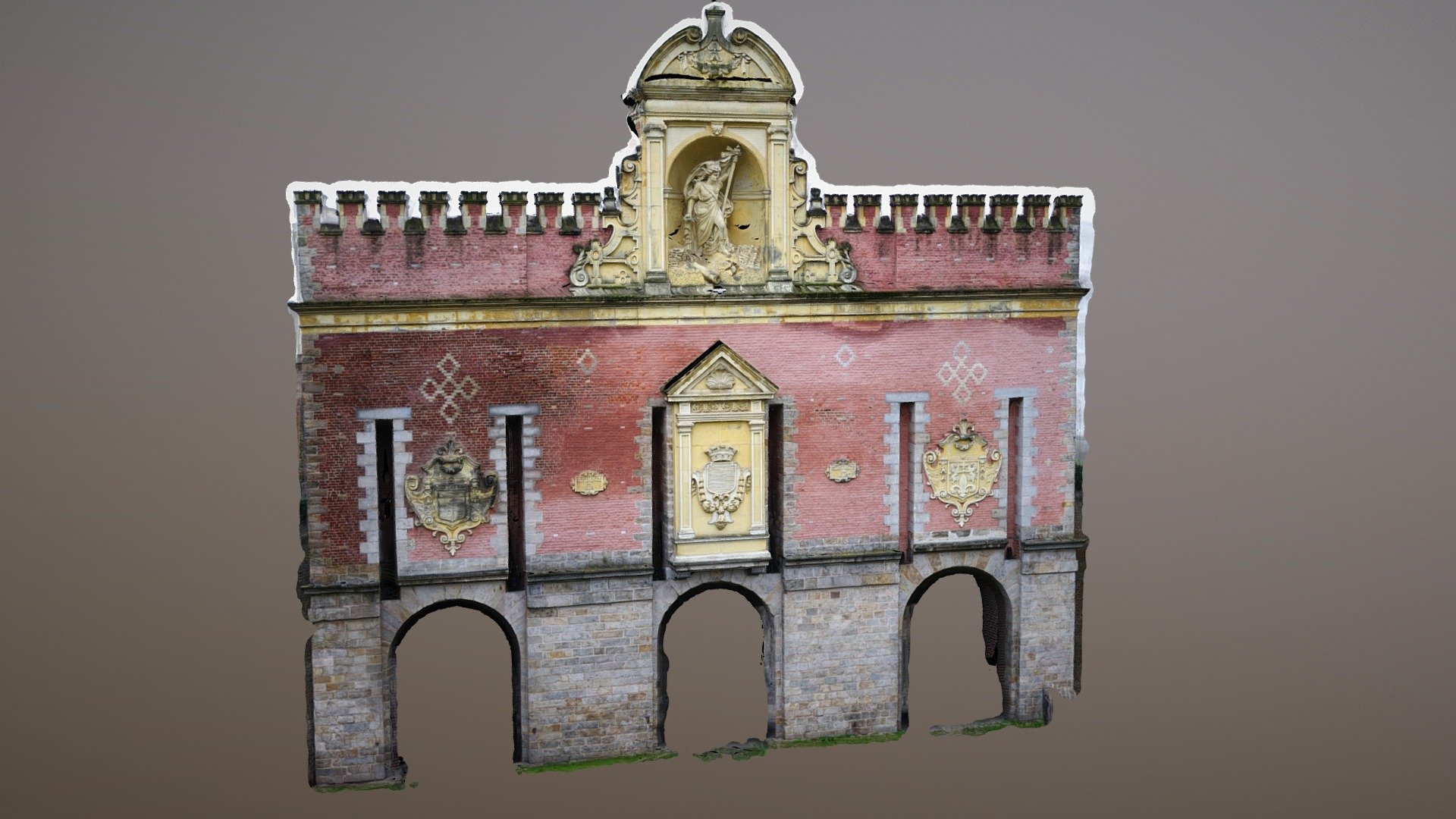Porte de Roubaix - Lille - 3D model by Drone3Dimensions [bdd6dfc ...