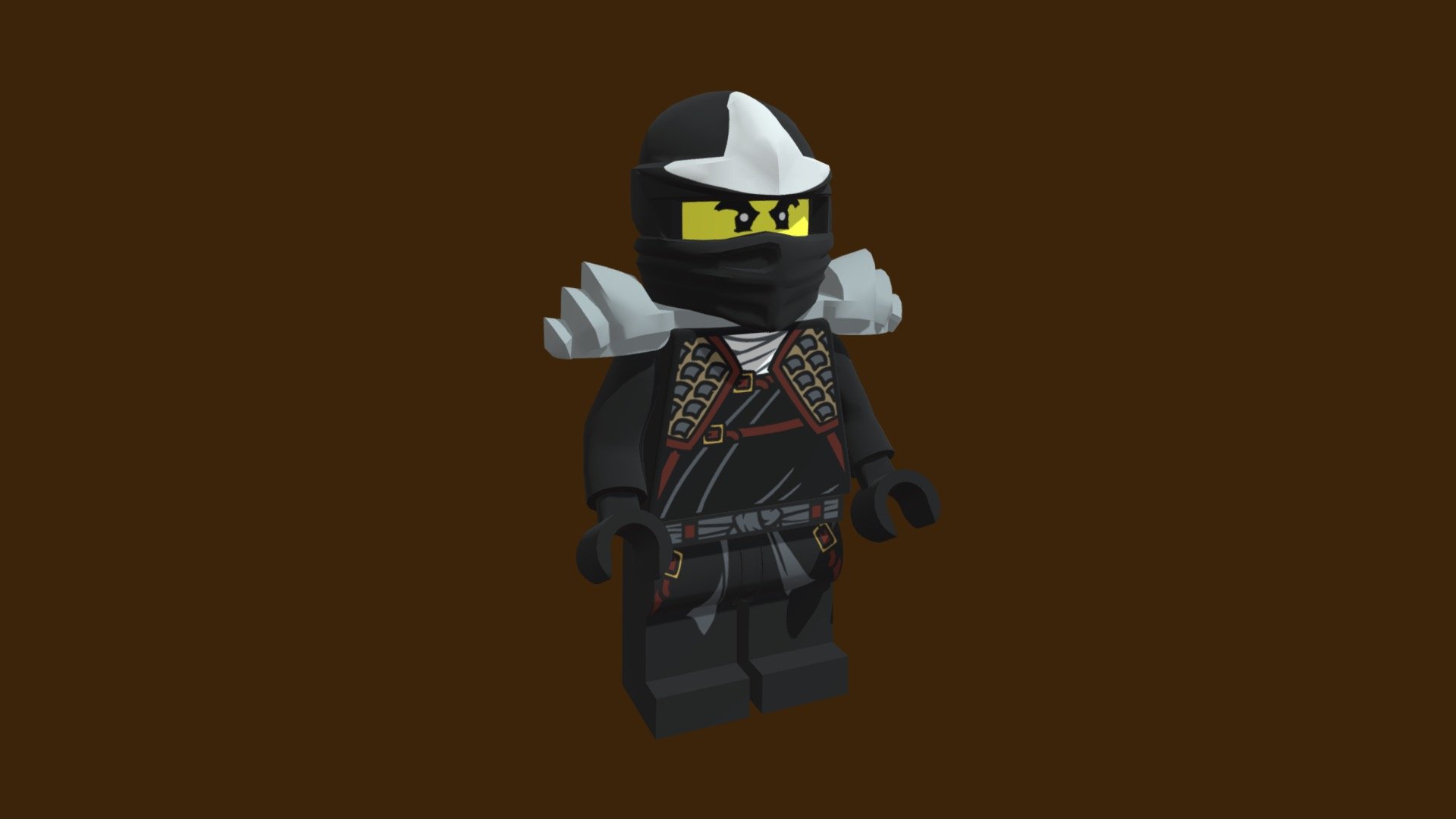 コウ LEGO Cole - ZX with Shoulder Armor Minifigure | Brick Owl