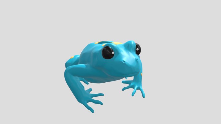 Frog with hidden room inside 3D Model