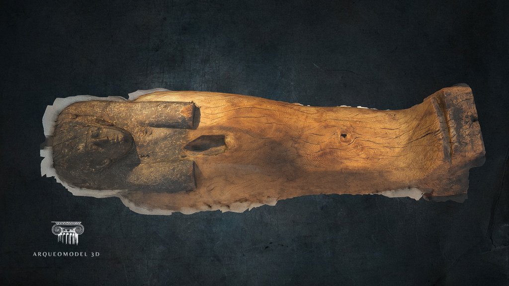 Gesso painted wood coffin lid - BCN | SPAIN