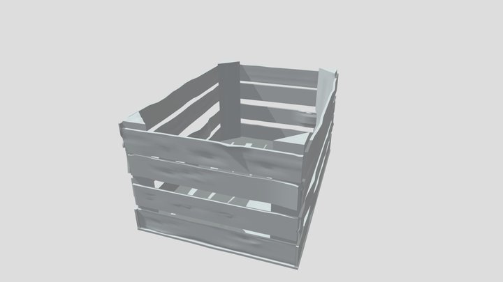 Crate 3D Model