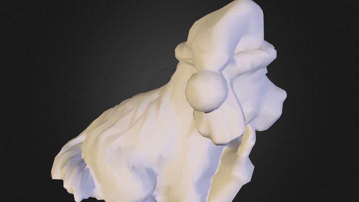 Cagnolino Di Natale Bassa Qualità 3D Model
