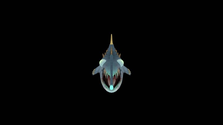 Hand Painted Angler Whale_Class Assignment 3D Model