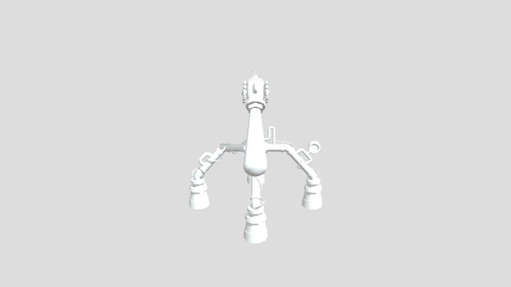 Steampunk Lamp 3D Model