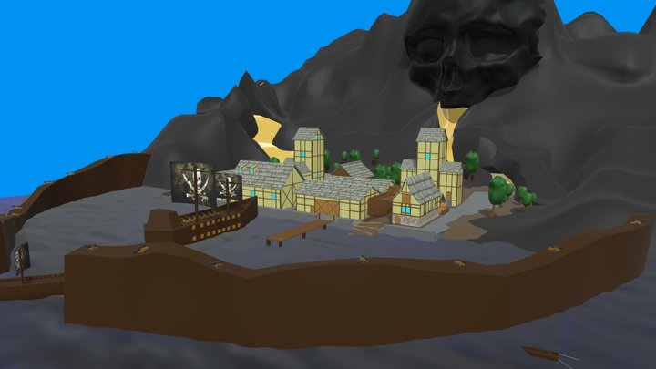 Daily Island 3D Model