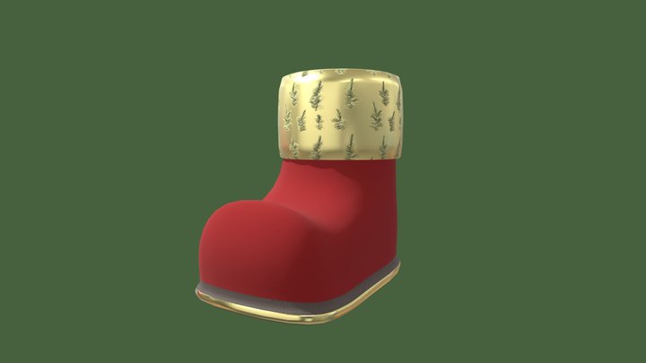Santas Boots 3D Model