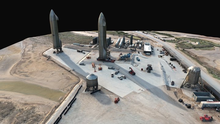 SpaceX Boca Chica Launch Site (1-29-2021) 3D Model