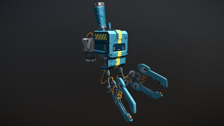 Engineer Bot - Wildstar Fanart 3D Model