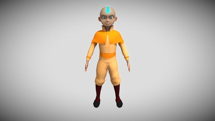 Aang- Avatar the last airblender 3D Model