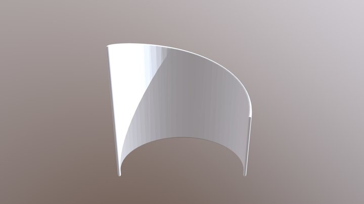 10ft x 8ft Formulate C-Shaped Fabric Wall 3D Model
