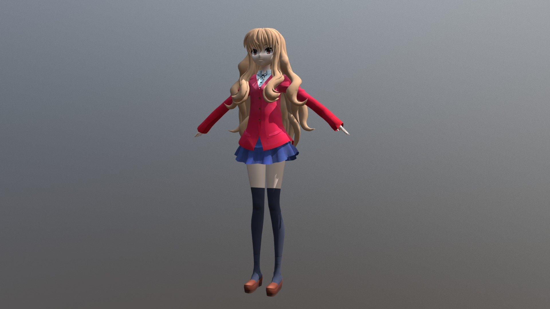 Toradora - Taiga Aisaka free 3D model 3D printable