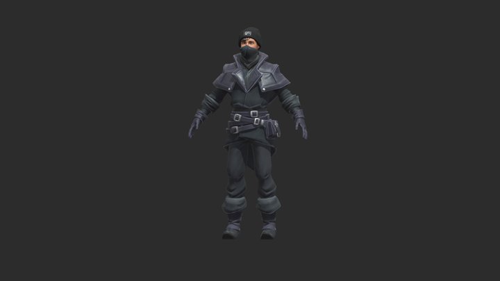 MMORPG charakter 3D Model