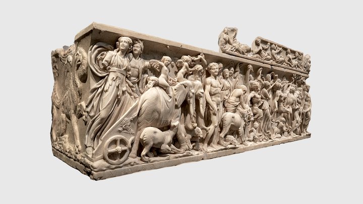 Sarcophagus with the Triumph of Bacchus 3D Model