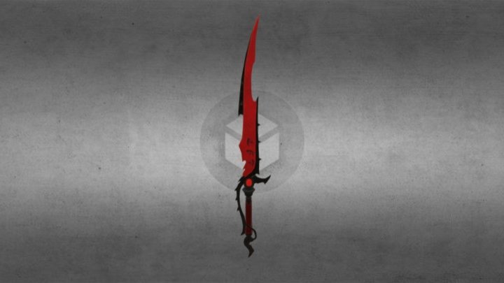 Cursed Sword Scarlet Skin 3D Model