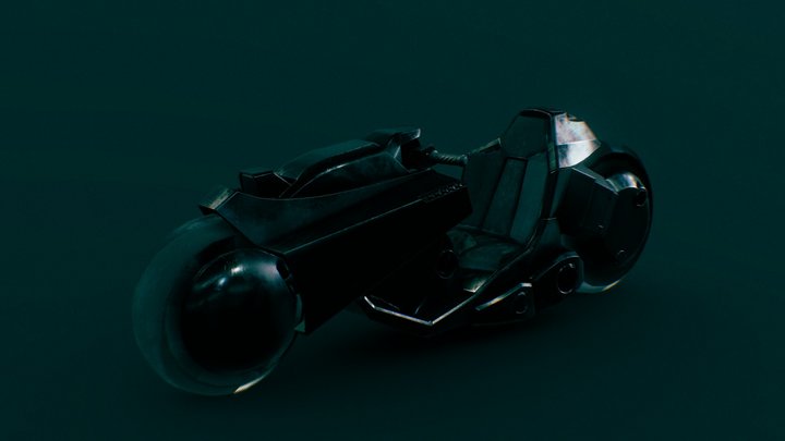Kaneda's Bike from Akira 3D Model