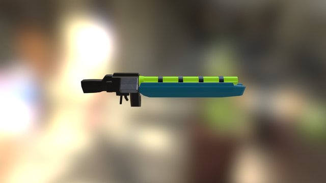 Lazer Rifle Model 3D Model