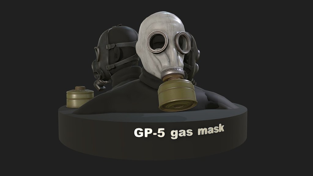 Gas Masks (2016) 3D Model.