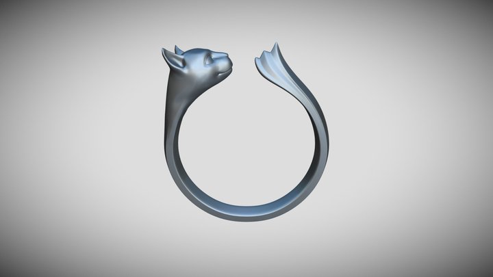 Cat Ring 3D Model