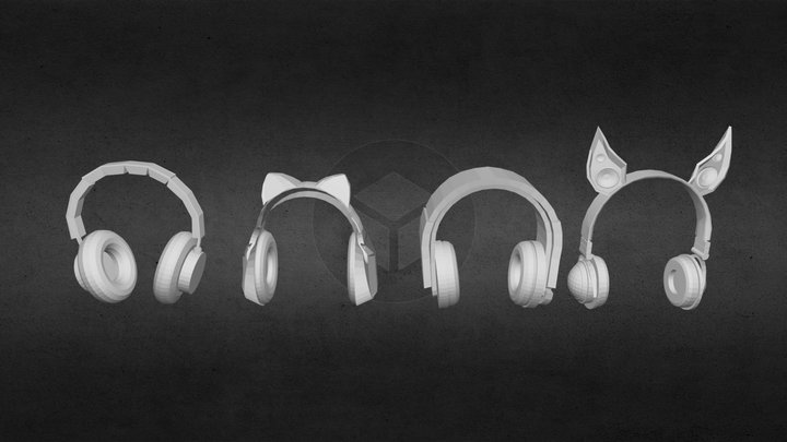 headphones (draft) 3D Model