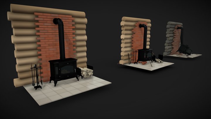 XYZ_home_work_damage 3D Model