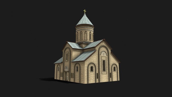 Georgian Orthodox Church Reconstruction 3D Model