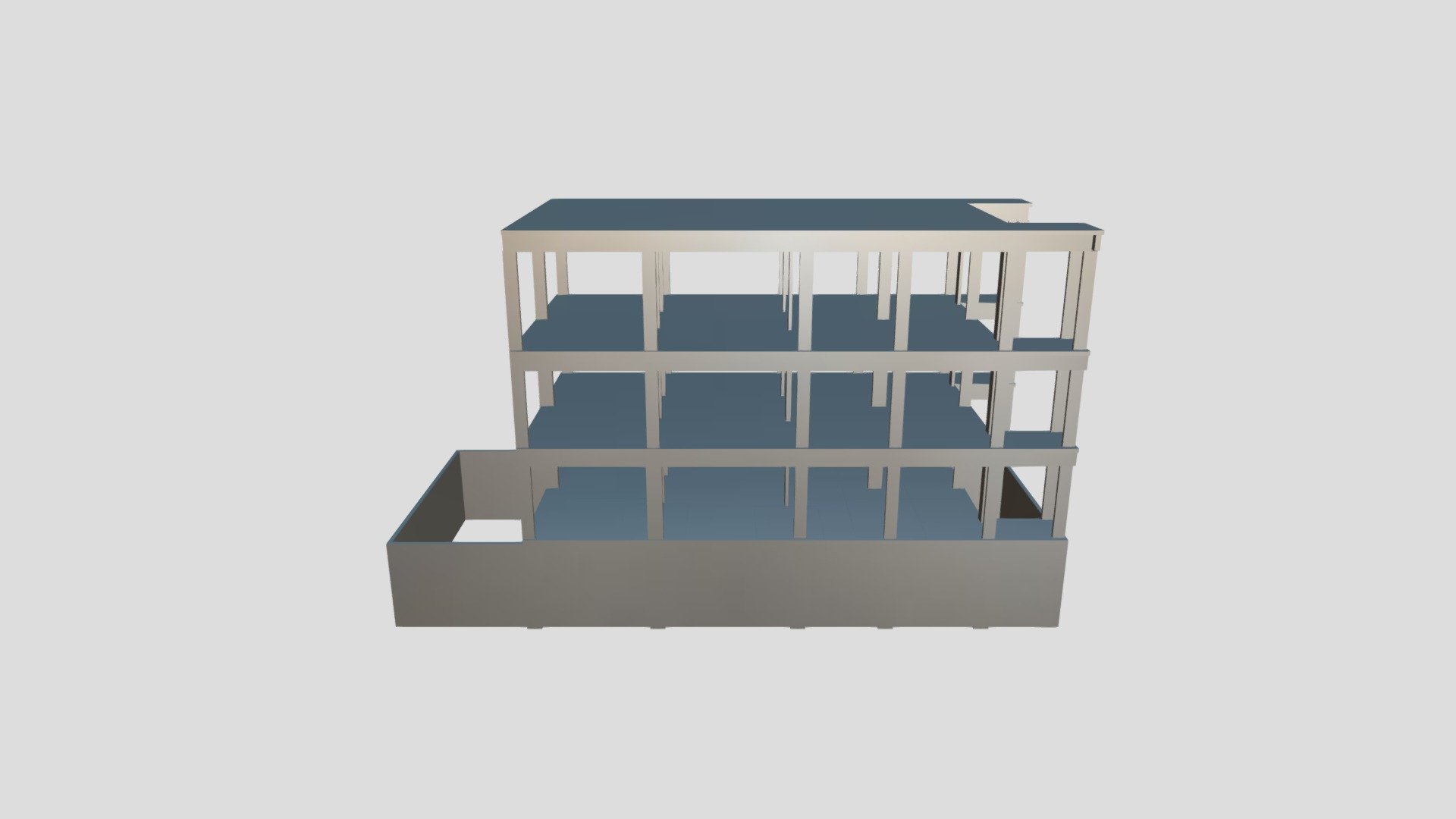 Modelagem - Ed. Residencial Reforço Taquara
