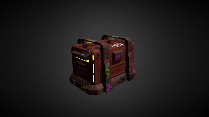 Sci-Fi Container Cyber Punk 3D Model