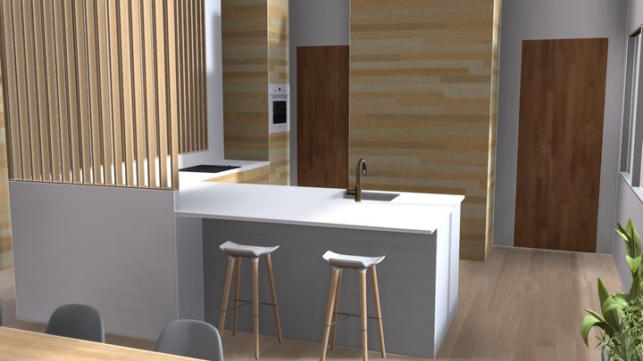 Rue Saint Sabin - Test Cuisine Bar 3D Model
