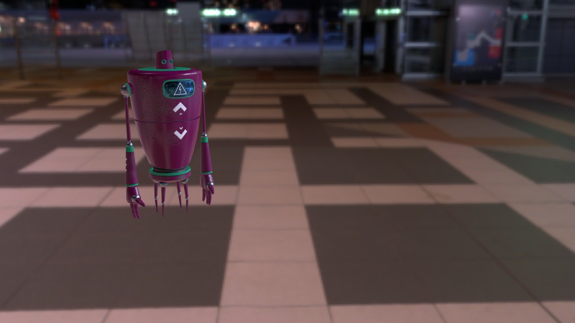 Colored and textured Robot