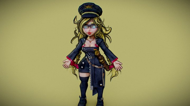 Alemana kawaii 3D Model