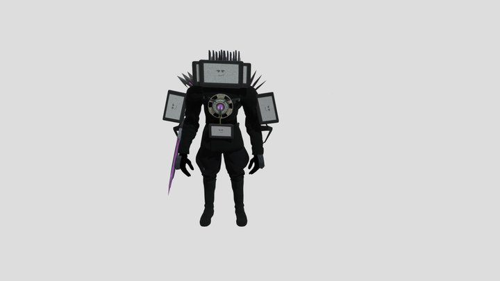 tv_man_upgraded 3D Model
