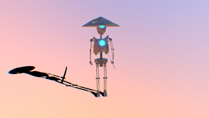 Robot Samurai 3D Model