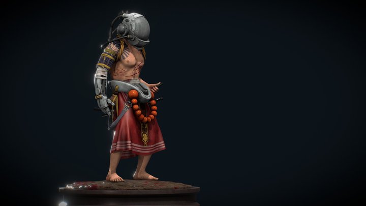 Cyberpunk Ronin 3D Model
