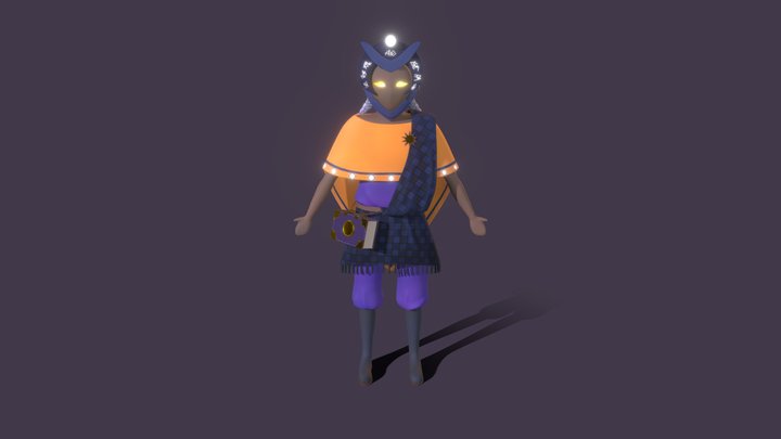 End-of-study work's main character 3D Model