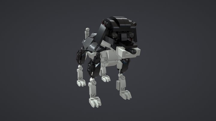 Lego Dog 3D Model