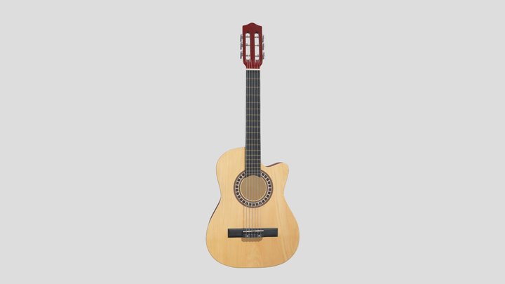 Guitarra Model & Texture 3D Model