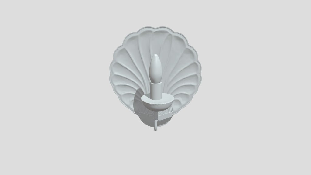 gold seashell wall sconce