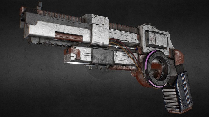 Concept art gun 3D Model